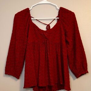 American Eagle Outfitters Peasant Top — Size XS